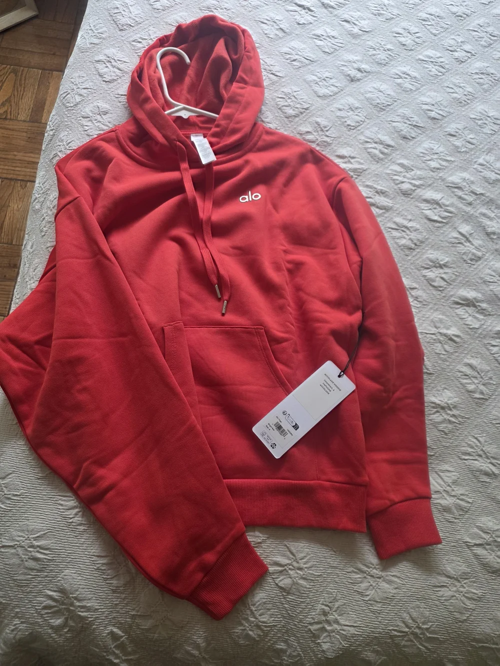 ALO Yoga Women’s Red Logo Drawstring Hoodie